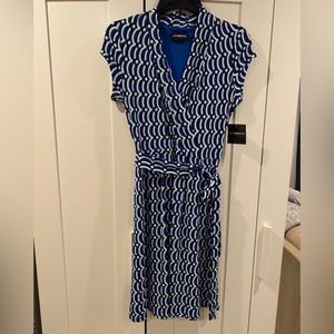 Liz Claiborne Luxury Blue Multi Dress